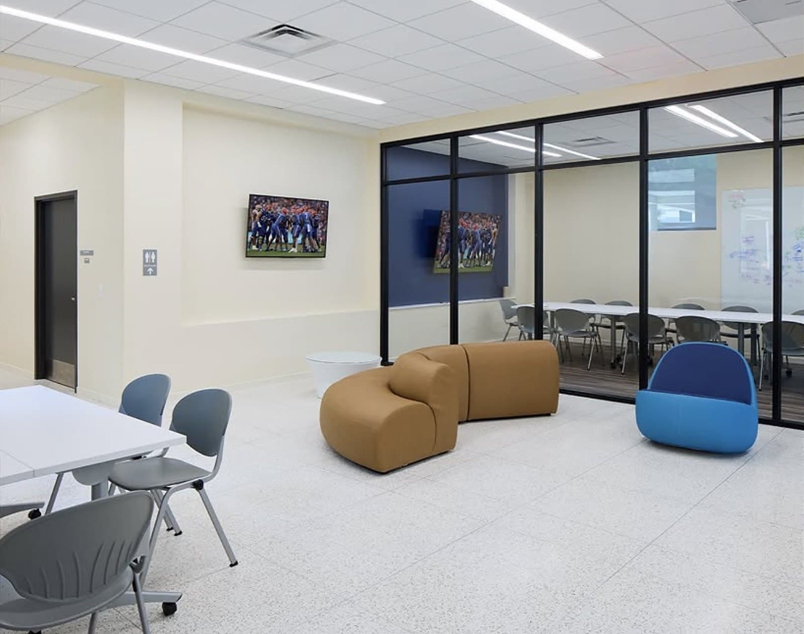 UF Honors Village — glass-walled multipurpose room off the commons